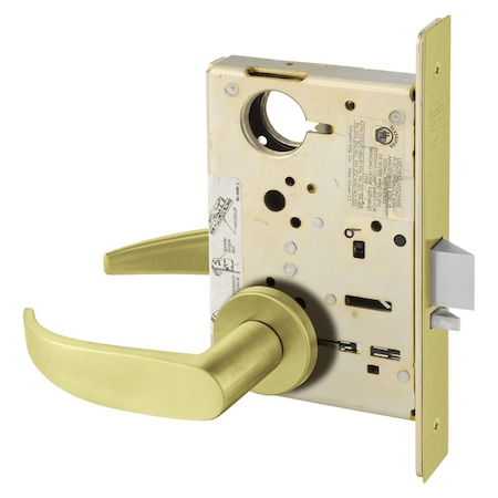 Sargent Grade 1 Classroom Mortise Lock, P - Lever, LN - Rose, Field Reversible, Less Cylinder, ASA Strike, S LC-8237 LNP 4
